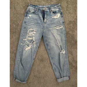 American Eagle Ripped Mom Jeans